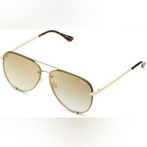 Quay Australia High Key Mini Rimless Gold/Fade